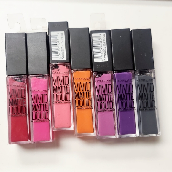 NWT MAYBELLINE VIVID MATTE LIQUID LIP N°20 ELECTRIC PINK! - Picture 8 of 9